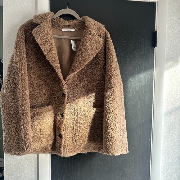 NWT Free People, ASTR the Label Willow Fuzzy Coat, Medium - Picture 3 of 16